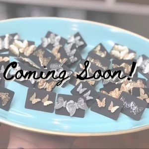 🦋 COMING SOON! Butterfly stud earrings 🦋✨